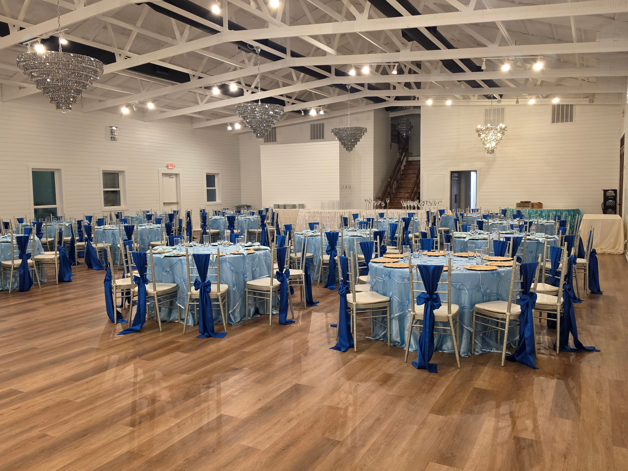 Blue ballroom reception