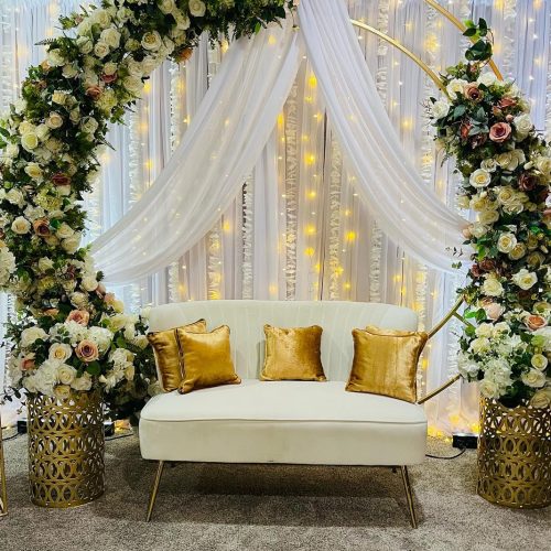 Circular floral stage
