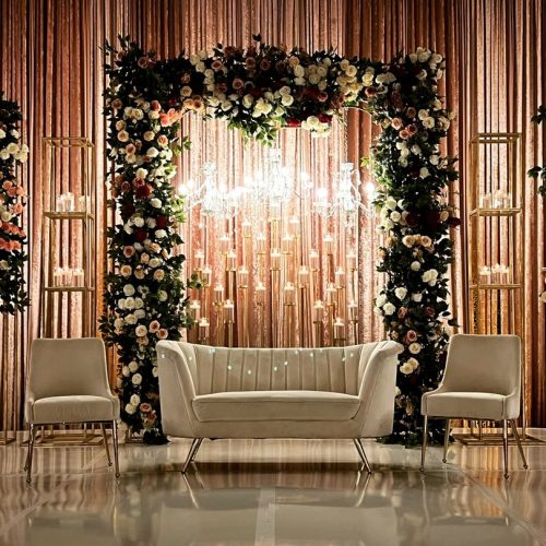 Luxury floral stage