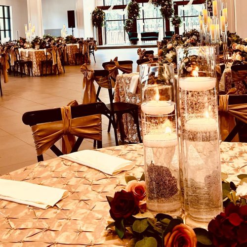 Rustic luxury reception